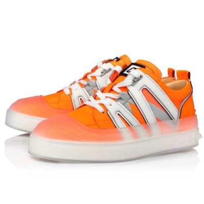 Zapatillas Vida Viva Christian Louboutin Hombre - Naranjas - 1185104H140